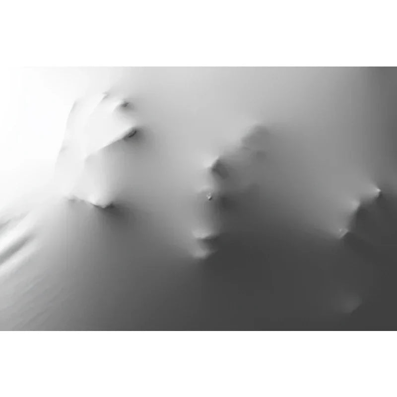 Modern Art Abstract Ghostly Figures on Wall Canvas Prints Black White Wall Art Posters Pictures for Living Room Bedroom Art Decor | Skanto