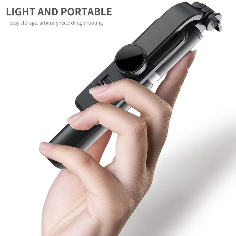 Skanto | Bluetooth Selfie Stick Stativ med LED Fylllys og Fjernkontroll