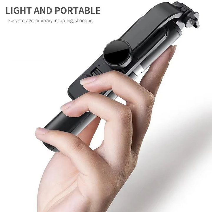 Skanto | Bluetooth Selfie Stick Stativ med LED Fylllys og Fjernkontroll