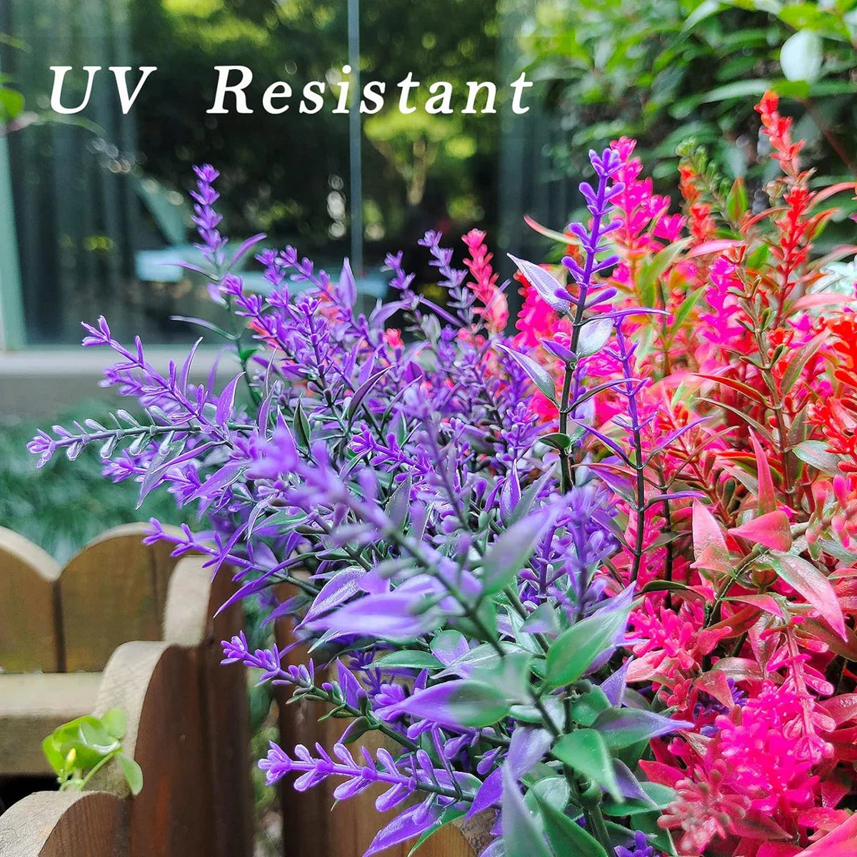 Norvo | Florabell 12 Delt Sett Kunstig Lavendel | Kunstige Planter for Bryllup, Vaser, Garlands & Dekorasjon | For Innendørs & Utendørs