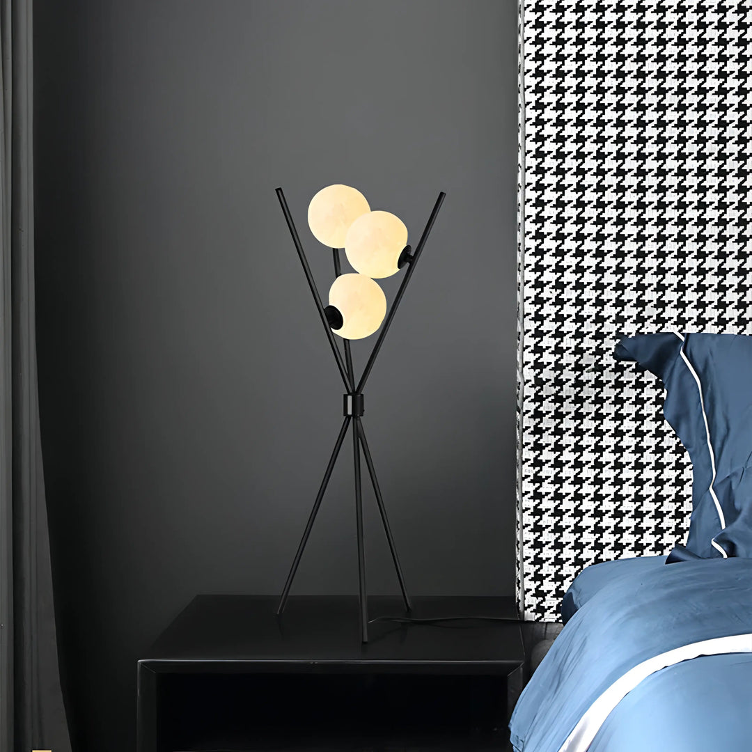 Mila - Stilig Minimalistisk Gulvlampe med Måne Design | Skanto