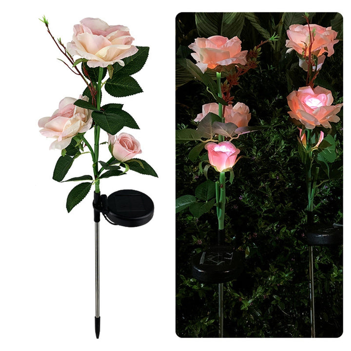 Skanto | LED Solcelle Rose Dekorativ Lys