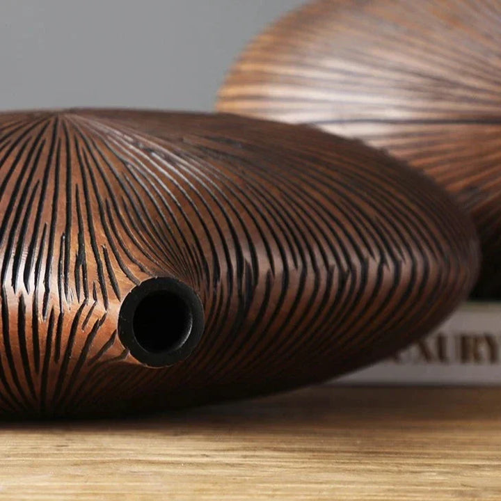 Skanto | ClayAura Sahara Skulpturert Vase | Håndlaget | Moderne Dekor for Hjem | Elegant Design