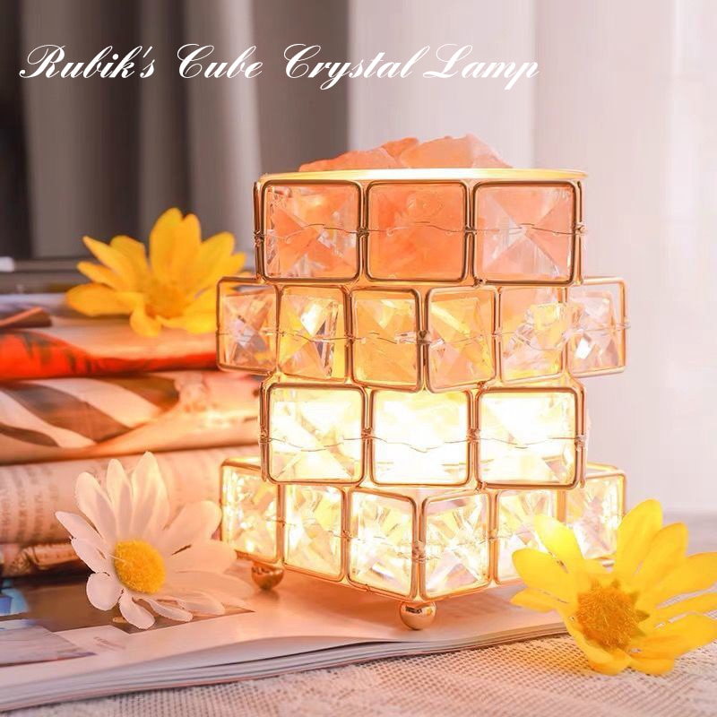 Crystal Room Mood Ambient Geo Shimmer Cube Light | Skanto