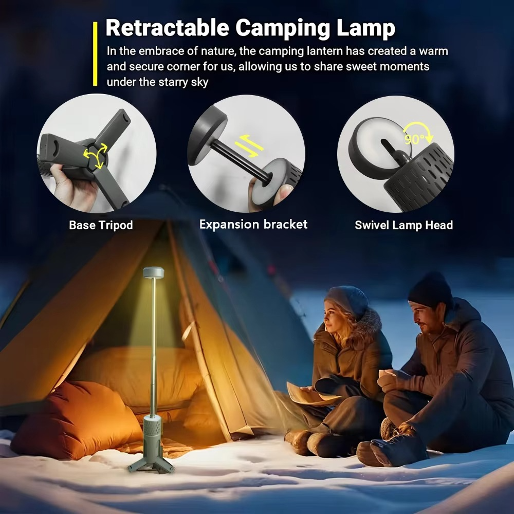 Skanto | Multifunksjonell LED Campinglykt & Stativ