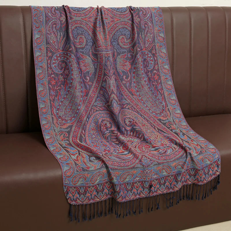 Skanto | Élégancea | Dame skjerf | Cashmere følelse | 70 × 190 cm | Luksus trykk & varm