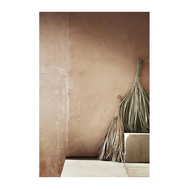 Neutral Colors Terracotta Still Life Vase Wall Art Fine Art Canvas Print Poster Architectural Images for Modern Living Room Bedroom Home Deco | Skanto