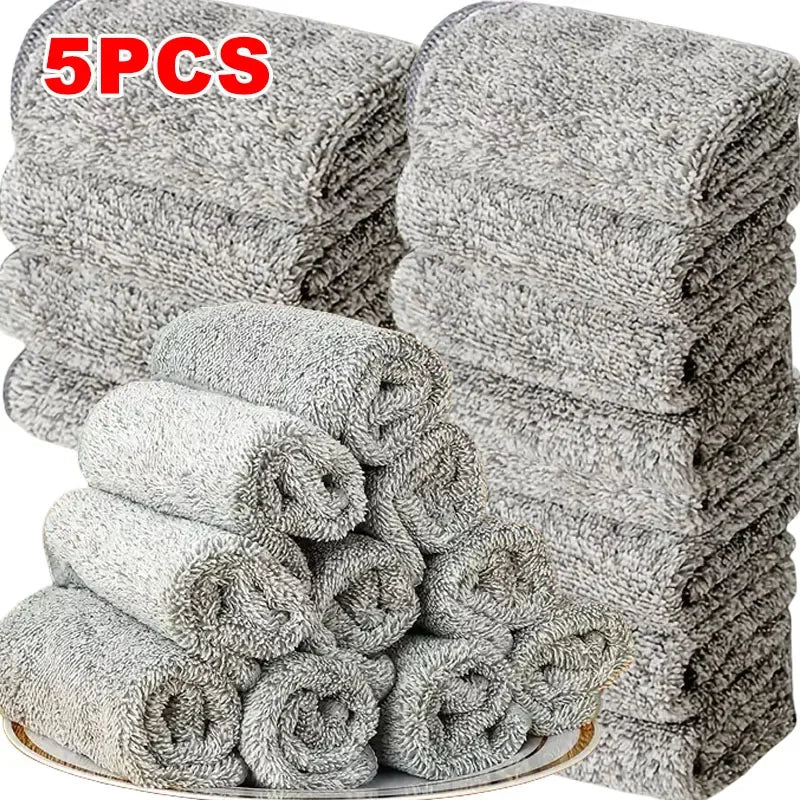 CleanPro 5-delt sett Mikrofiber Rengjøringskluter | Skanto