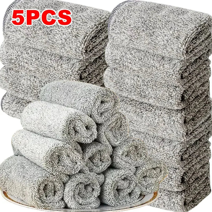 CleanPro 5-delt sett Mikrofiber Rengjøringskluter | Skanto