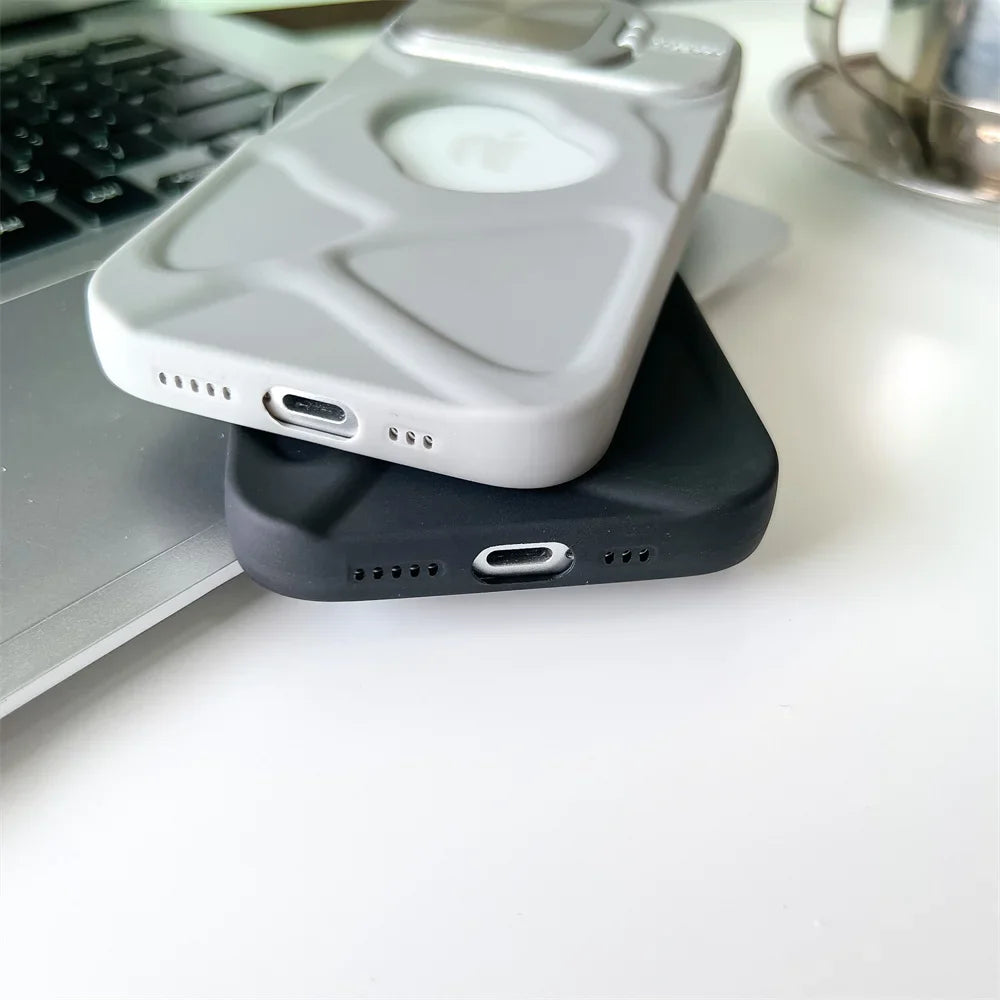 Skanto | Magsafe Silikon Linse Flip iPhone Etui