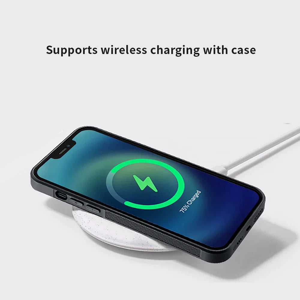 Skanto | Magsafe Karbonfiber Sjokkbeskyttende iPhone-deksel