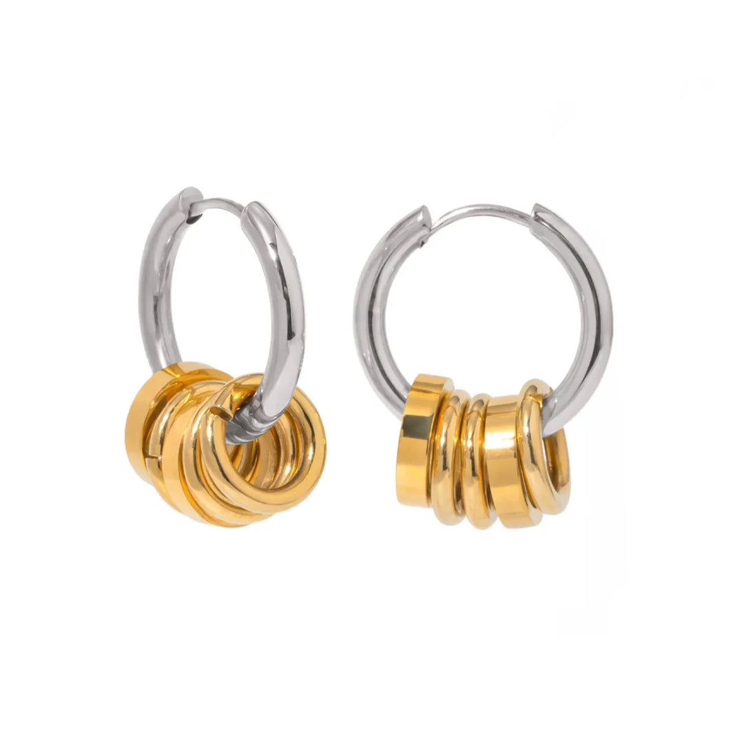 Skanto | Delikat Huggie Hoop Spiral Øredobber