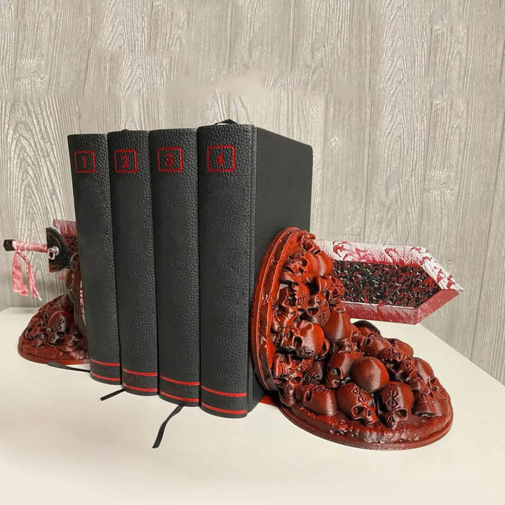 Skanto | Berserk Bokstøtter Sinte Bokstøtter Dragejeger Harpiks Håndverk Studiekunst Dekorativ Ornament Hjemme Skrivebord Bokhylle T4z7