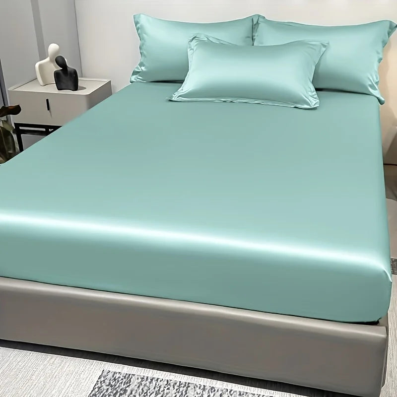 Skanto | SatinDreams Luksus Fitted Ark | Silke Satin Sengark | Pustende & Kjølende | Rynkefri | Lett å Ta Vare på