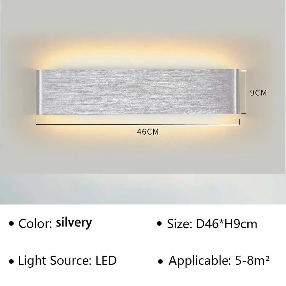 Skanto | LumiEra Moderne LED Vegglampe | Stilrent Design | Varme Hvite Lys for Soverom, Gang & Bad