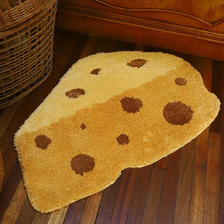 Cartoon Cheese Rug | Skanto
