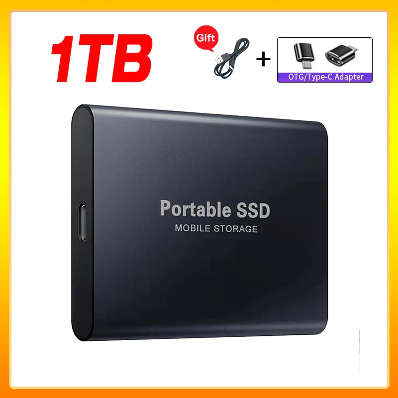 Skanto | Høyhastighets Ekstern Solid State Drive 1TB Bærbar Ekstern Harddisk ssd 2TB Ekstern harddisk ssd harddisk For Laptop Mac