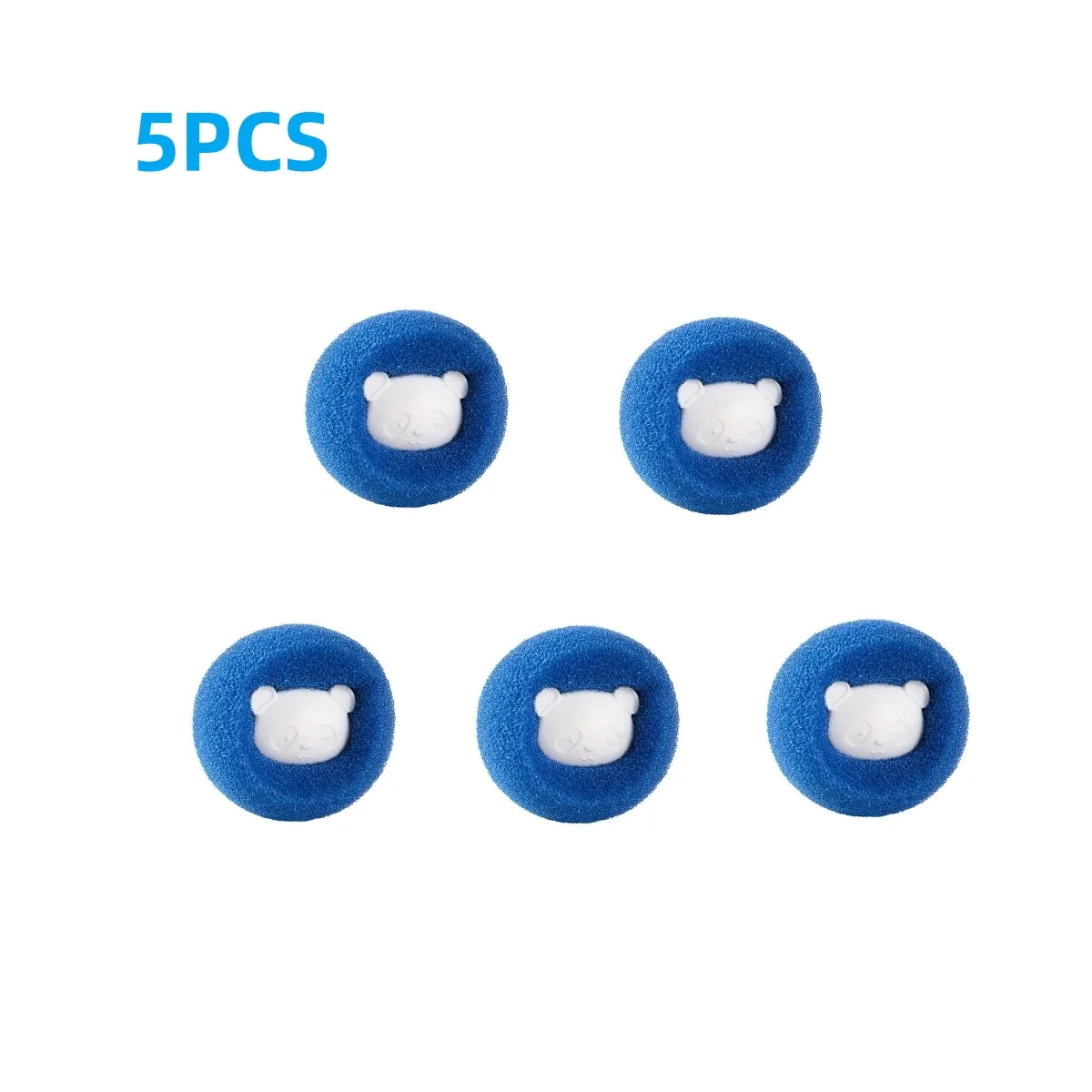 Norvo | FellFix Rengjøringsballer | Sett med 5 Kjæledyrhårfjerner | For Vaskemaskin & Tørketrommel | Gjenbrukbar & Bærbar