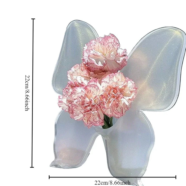 Kunstnerisk sommerfugl klar Skantoomstervase | Skanto