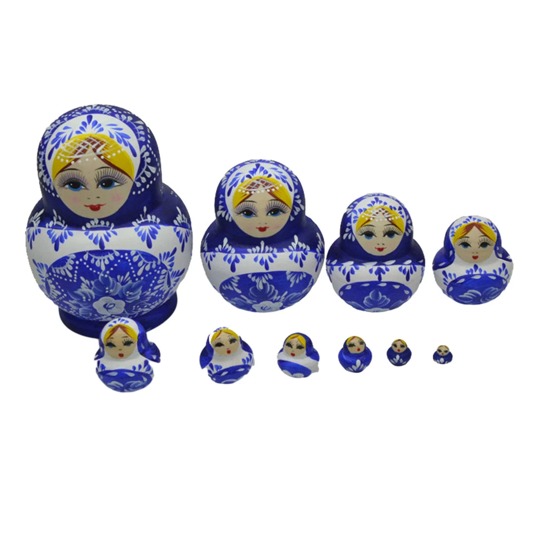 Skanto | 10 stykker/sett med tre russiske matryoshka dukker
