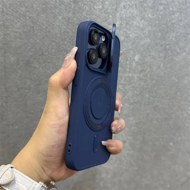 Skanto | Magnetisk myk håndleddsstøtte linse deksel iPhone etui