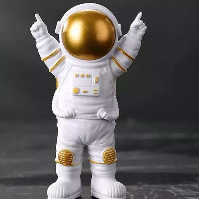 Skanto | Harpiks Astronaut Figur Statue Rom Reisende Skulptur Utdanningsleketøy Skrivebordsdekorasjon Astronaut Modell For Barn Gave