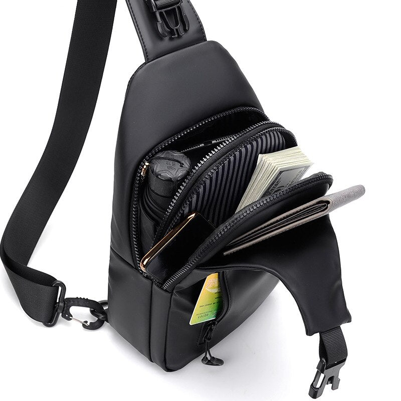 Skanto | Koreansk By Vanntett USB Lading Krossbody Bag