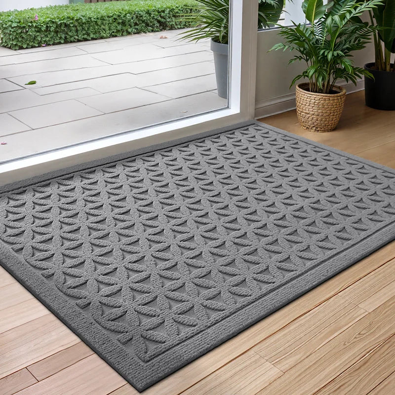 Skanto | Polyester Gummimatte Rugg Non-Slip og Vannabsorberende for Innendørs og Utendørs