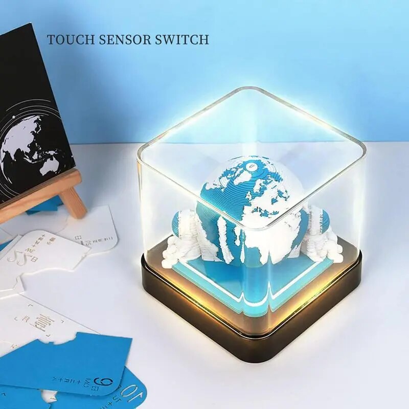 3D Earth Wanderer Kalender Memo Pad | Skanto
