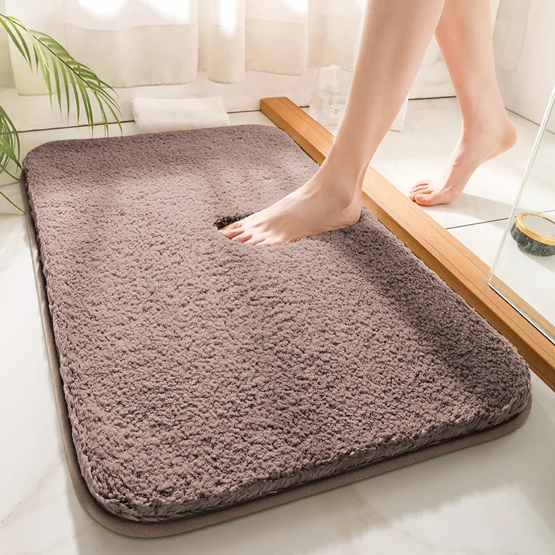 SoftStep Luxe Badmatte – Ekstra Tyk Mikrofiber Mat med Antiskli og Høy Absorpsjon | Skanto