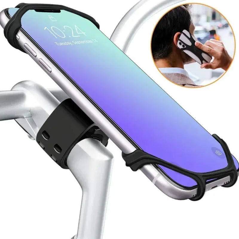 Norvo | Velogrip 360 | Smartphone holder sykkel & motorsykkel | 360° roterbar | Universell & støtsikker laget av silikon