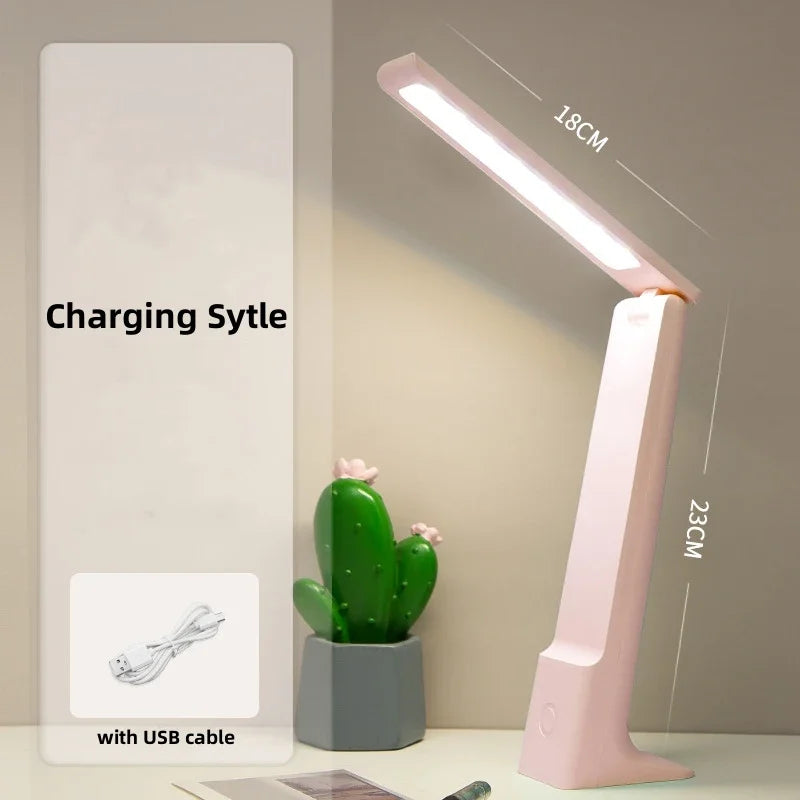 Skanto | Lumora LED Bordlampe | Dimmbar & Berøringskontroll | 3 Lysfarger | Batteri 20t | Hvit/rosa/blå