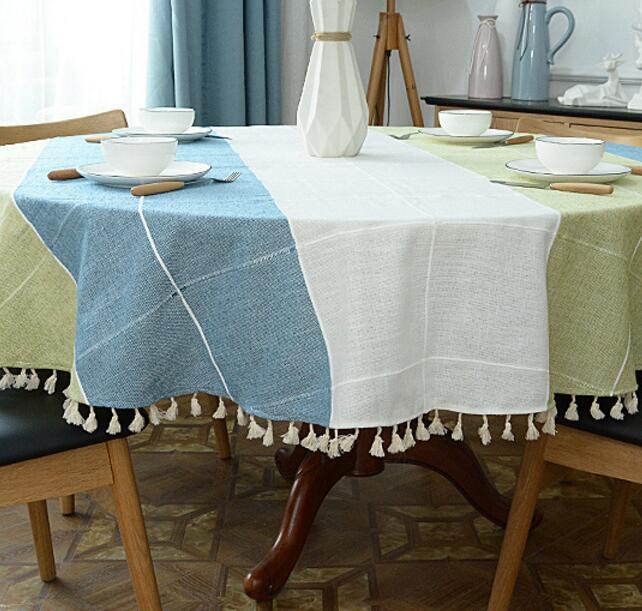 Skanto | Estetisk Rund Linched Tablecloth