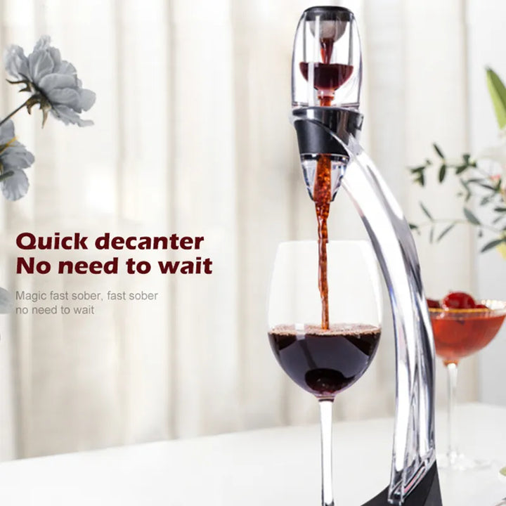 Skanto | VinaLuxe Vinluftingsapparat med filter | Umiddelbar full aroma | Mykere tanniner | Moderne design
