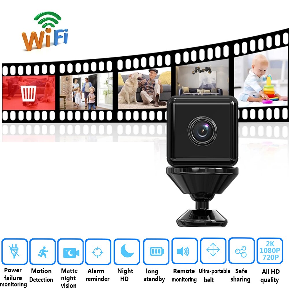 Skanto | Mini HD Bevegelsesdeteksjon Wifi Kamera