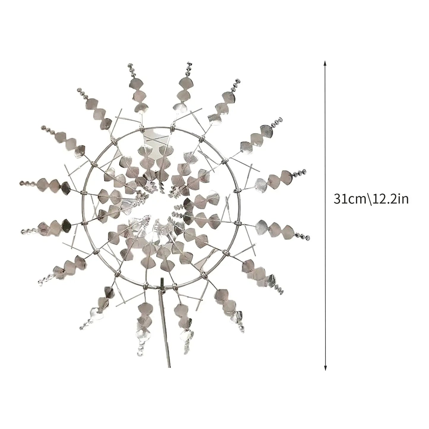 Norvo | Unik solcelledrevet kinetisk metall vindmølle spinner - Magiske vind samlere for patio, hage, plen utendørs dekorasjon
