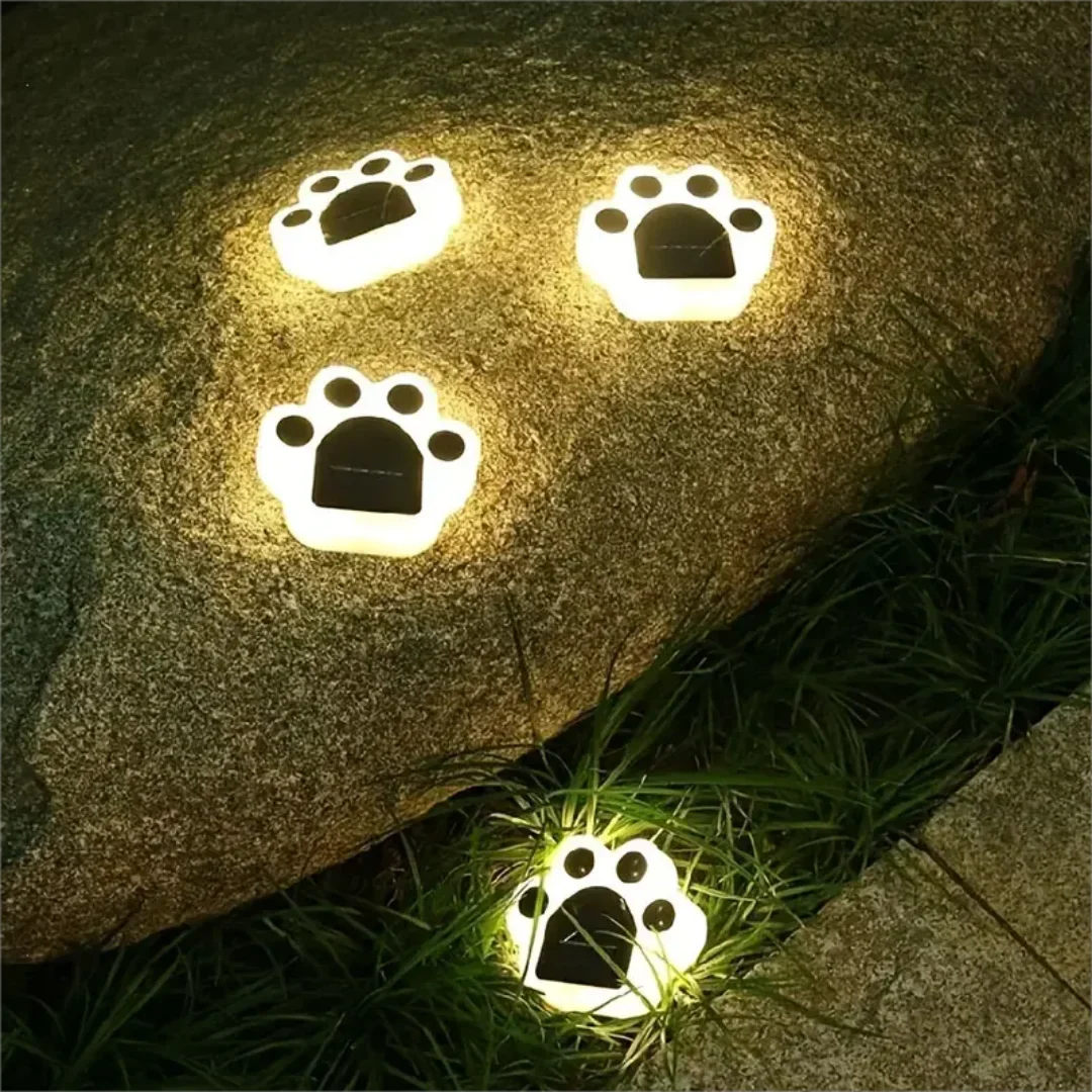 Glødende Paw LED Solbane Utendørs Lys | Skanto