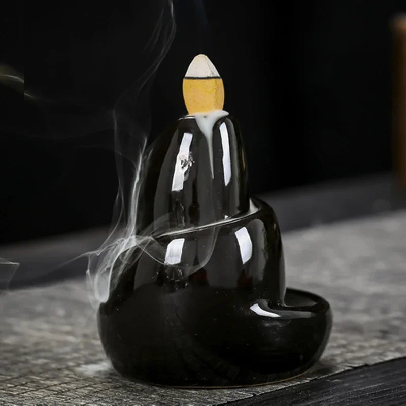 Skanto | Black River Keramisk Backflow Røkelsespinner Burner