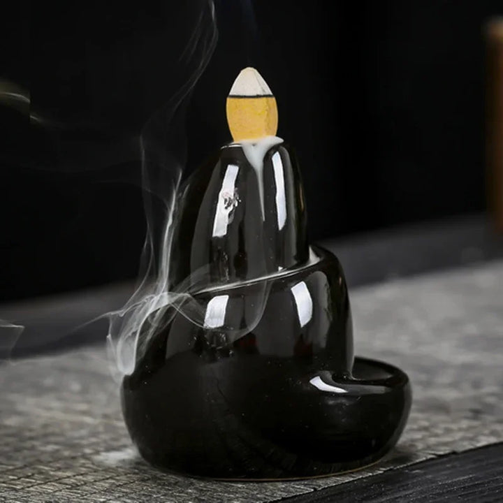 Skanto | Black River Keramisk Backflow Røkelsespinner Burner