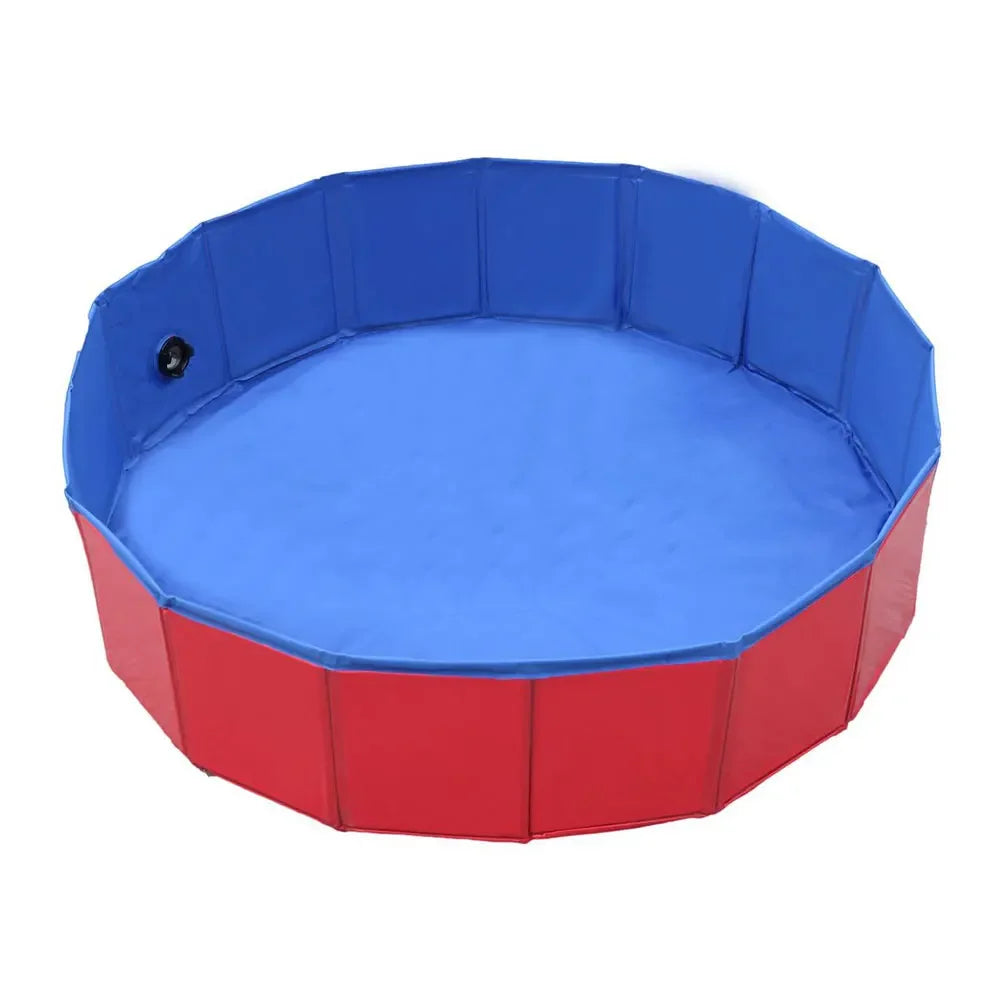 Sammenleggbar PVC hundepool med dreneringsventil Skanto
