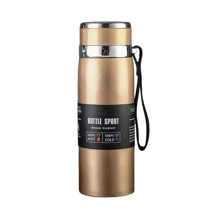 Stainless steel vacuum insulated thermos bottle 1000 ml | Skanto