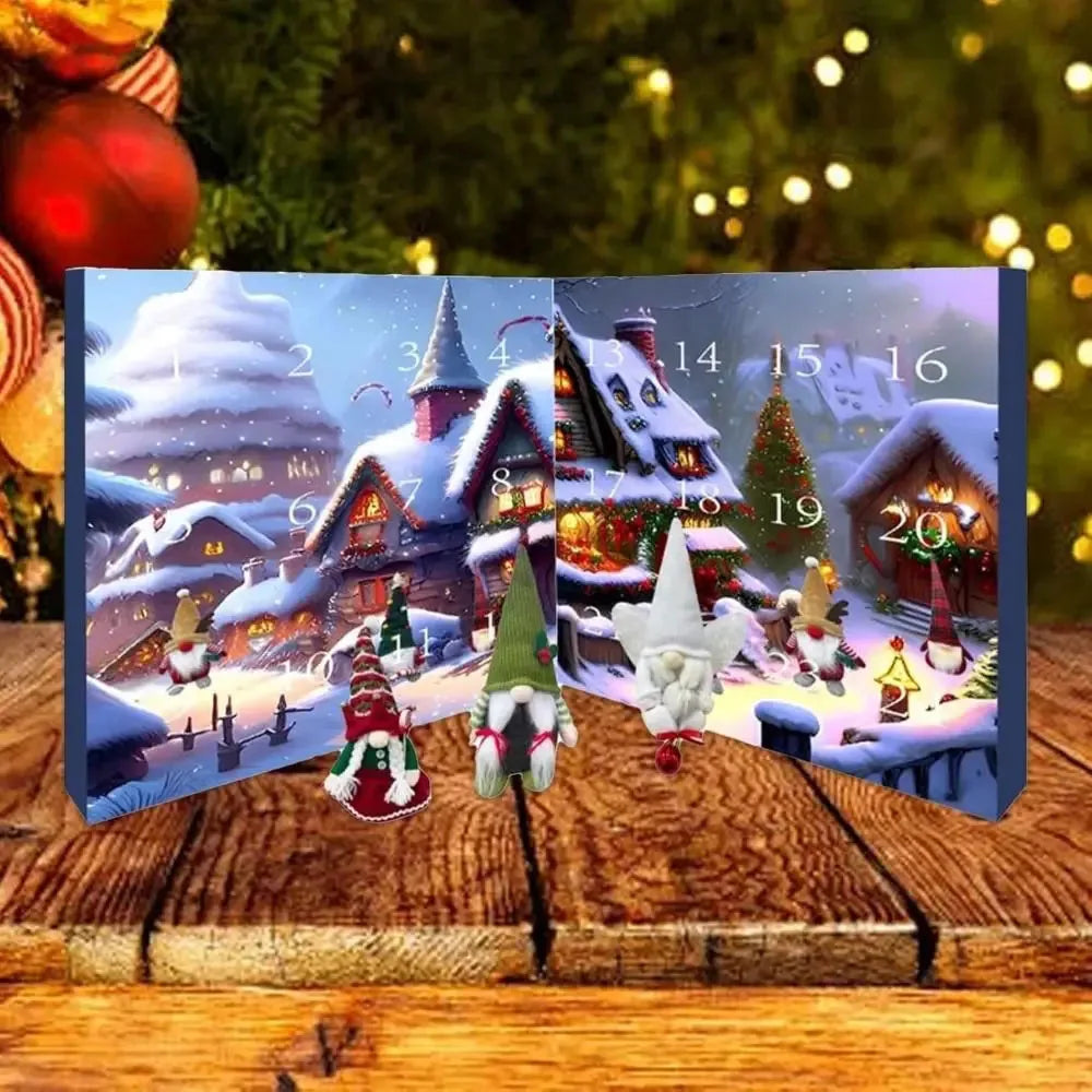Skanto | WinterWichtel – Stoffer adventskalender med julegnom – 24 sekker