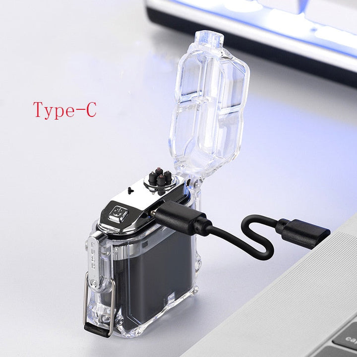 Prismatisk Regnbue Vindtett Dobbel Bue Lighter | Skanto
