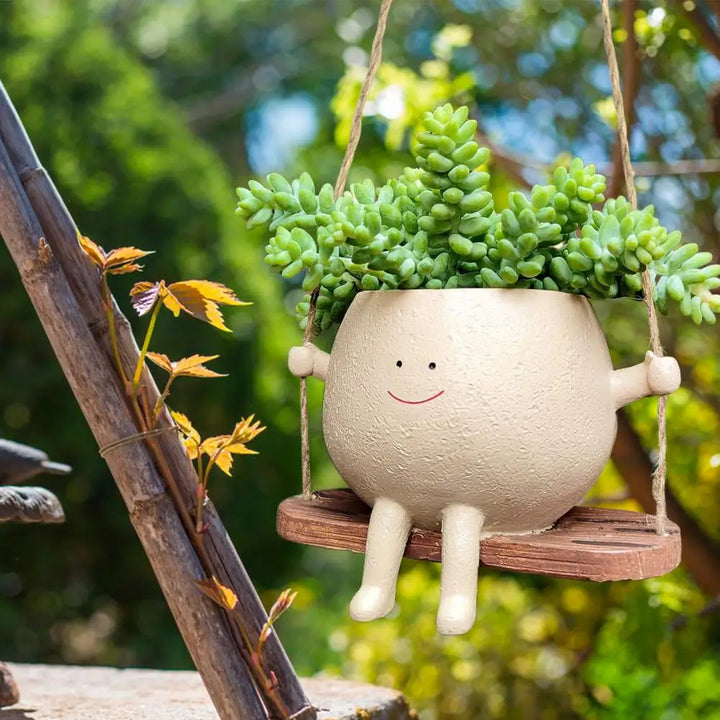 Swing Smiling Face Blomsterpotte | Skanto