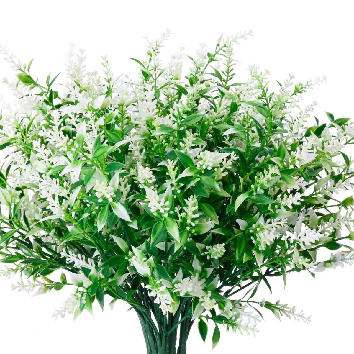 Norvo | Florabell 12 Delt Sett Kunstig Lavendel | Kunstige Planter for Bryllup, Vaser, Garlands & Dekorasjon | For Innendørs & Utendørs