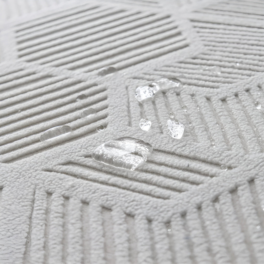 Jacquard Sofa Cover med Geometrisk Mønster – Myk & Katt-vennlig | Perfekt for Beskyttelse og Koselige Oppholdsrom | Skanto