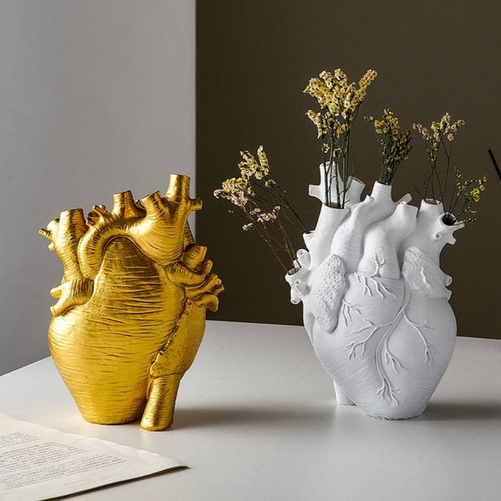 Skanto | Hjerte Tørre Planter Kunstig Vase