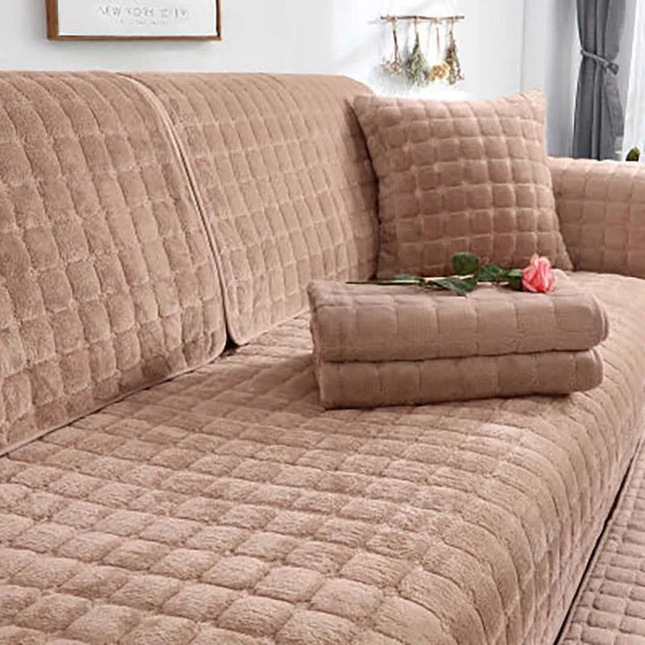 Koselig myk tykk plush non-slip sofa dekke | Skanto