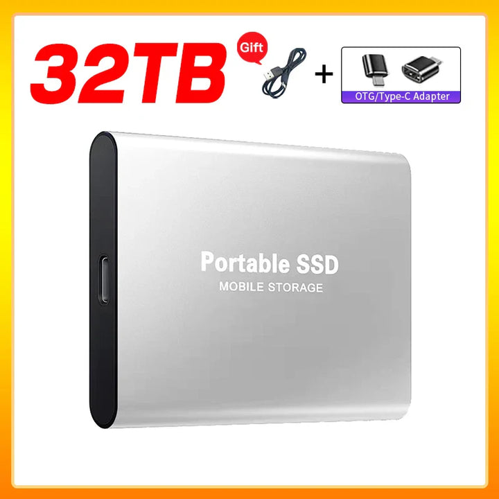 Skanto | Høyhastighets Ekstern Solid State Drive 1TB Bærbar Ekstern Harddisk ssd 2TB Ekstern harddisk ssd harddisk For Laptop Mac
