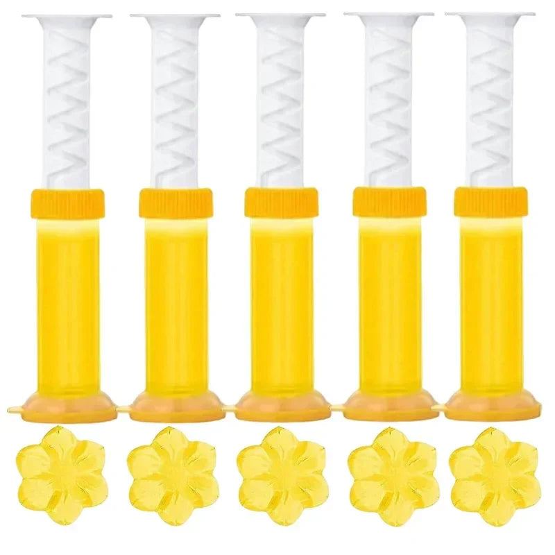 Norvo | BloomFresh WC-Gel Flowers | Duftgel for Toalett & Urinal | Rensende, Antibakteriell & Dekorativ | 12 Blomster per Stift